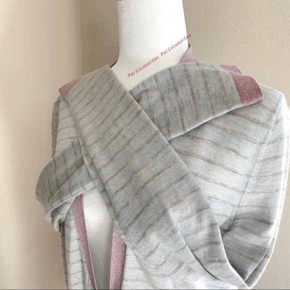 CHANEL Classic Authentic Stripe Runway Pink Gray - Picture 14 of 16